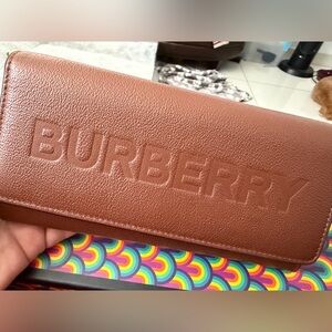 Burberry Tan Leather Women's Wallet